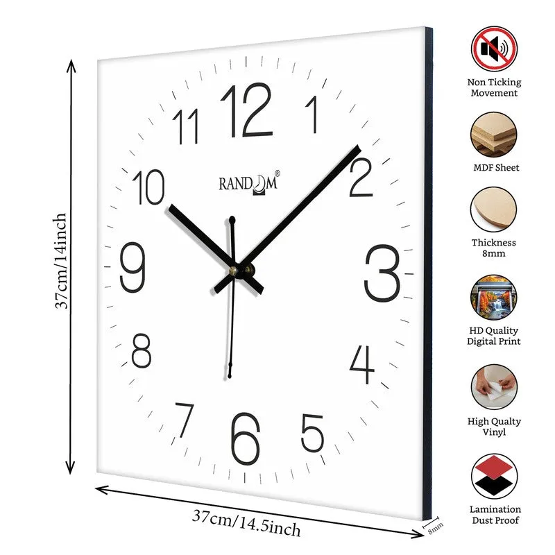 Elqen Analog Wall Clock - White media 8