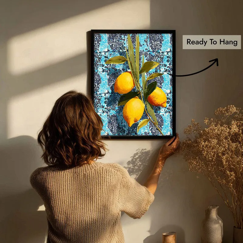 Vitamin Glow Canvas Wall Painting - Black Frame media 7