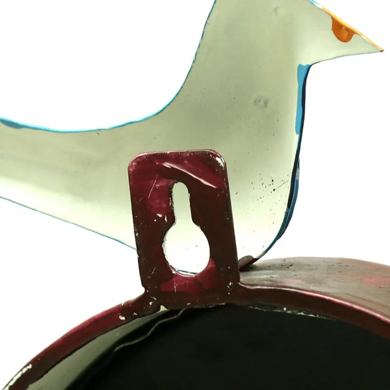 Sparrow Art Inspired Metal Wall Clock media 6