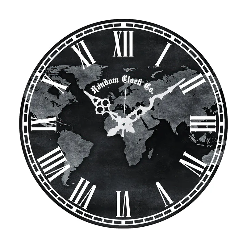 World Time Wood Analog Wall Clock media 6