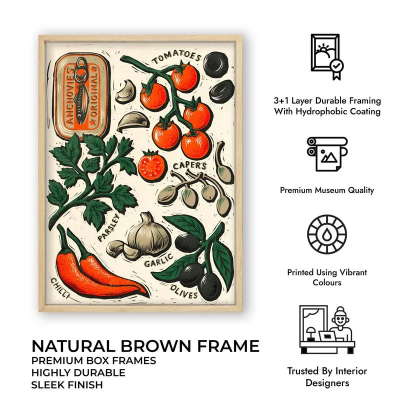 Flavour & Story Archival Canvas Wall Art - Brown media 11