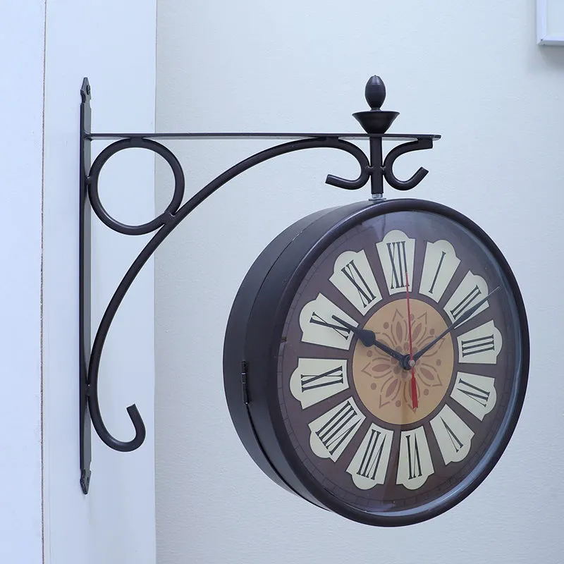 Wrought Hour Iron Wall Clock media 4