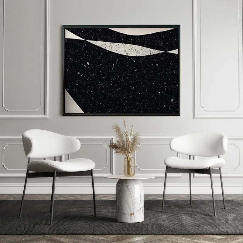 Modern Landscape Canvas Painting - Black Frame media 5