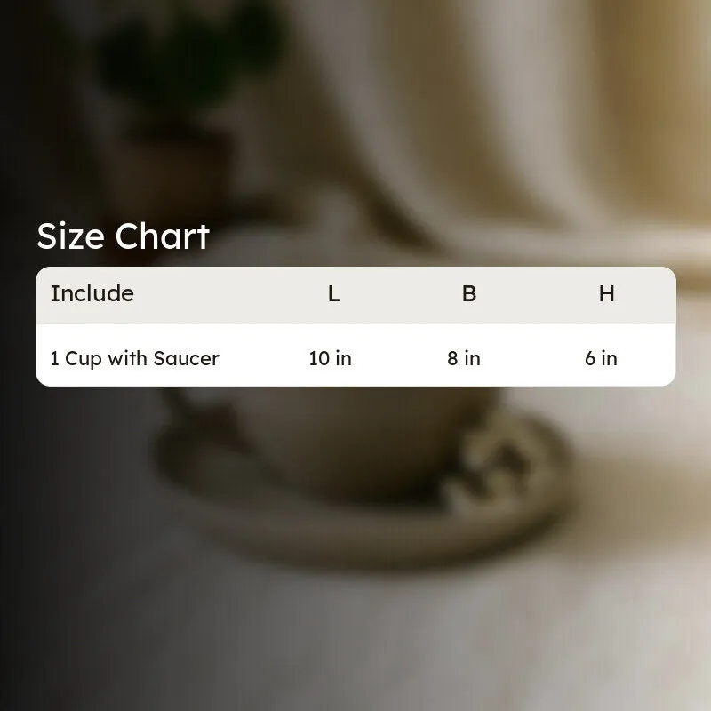 Cedar Ceramic Cup & Saucer (300 mL) - Grey media 9