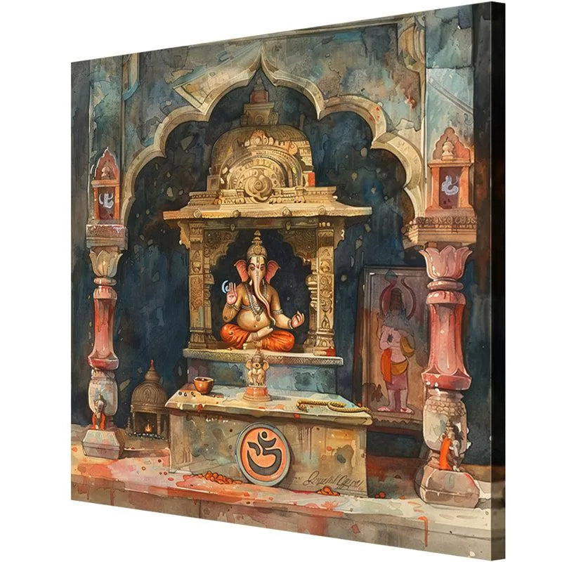 Ganesha Temple Wall Painting media 6