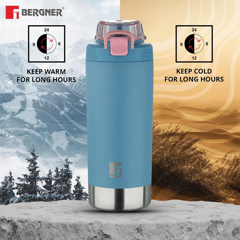 Bergner Glacior Double Walled Hot & Cold Flask (Blue) - 720 mL media 3