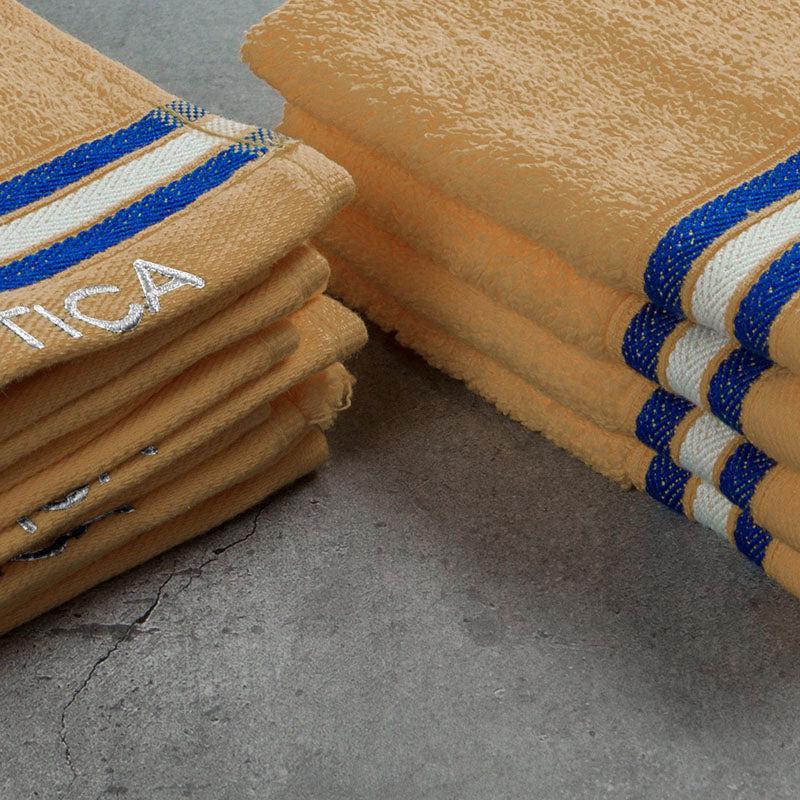 Nautica Dove Down Cotton Face Towel (Beige) - Set Of Eight media 5