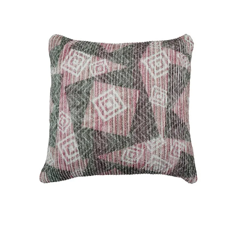 SquareDrift Cushion Cover (Mauve) - Set Of Two media 3