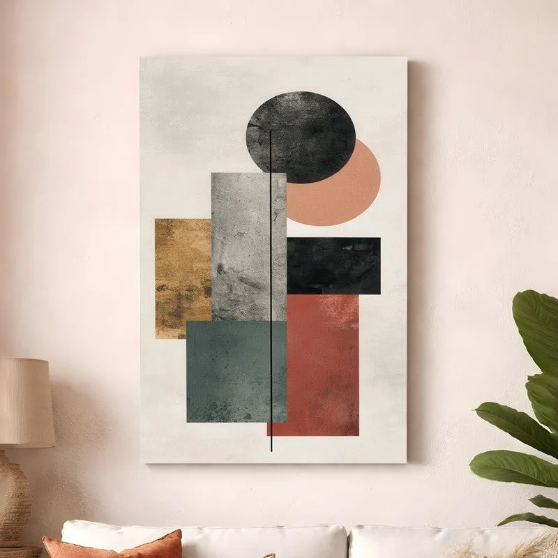 Calm Shapes Canvas Wall Art media 3