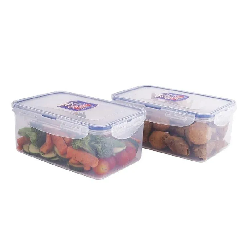 Delight Bites Rectangle Lunch Box (1400 ML) - Set Of Two media 3