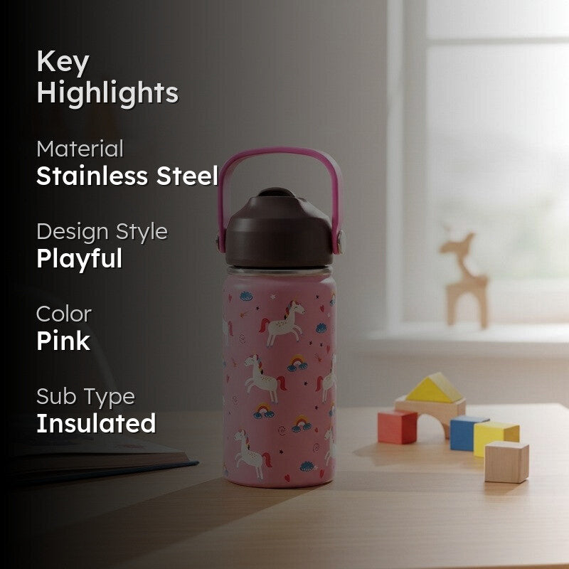 Rioware Dino Dash Stainless Steel Bottle - 350 mL media 2