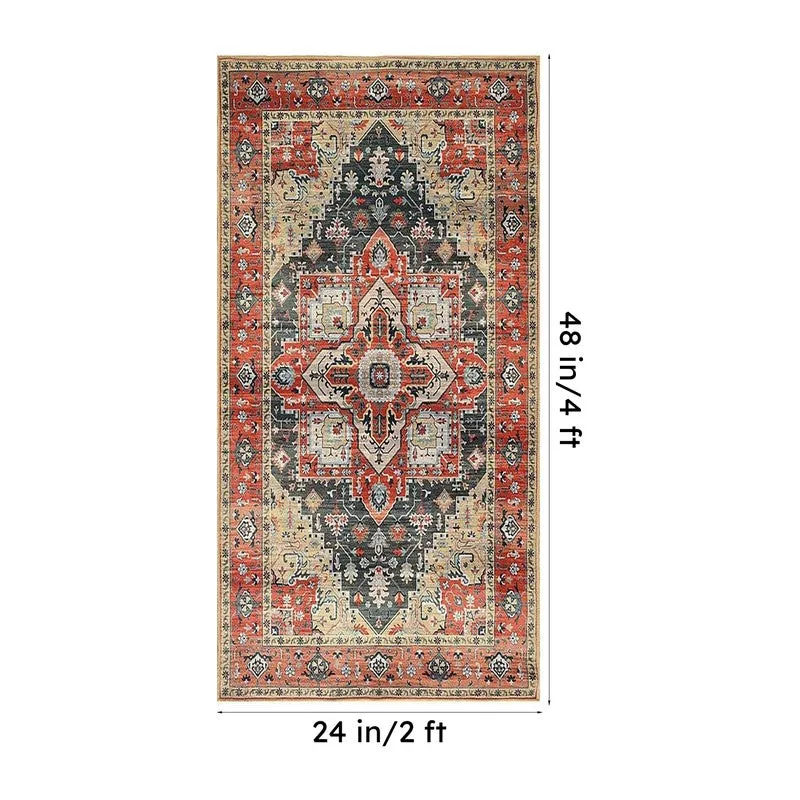 Varya Velvet Rectangle Anti-Skid Carpet media 8