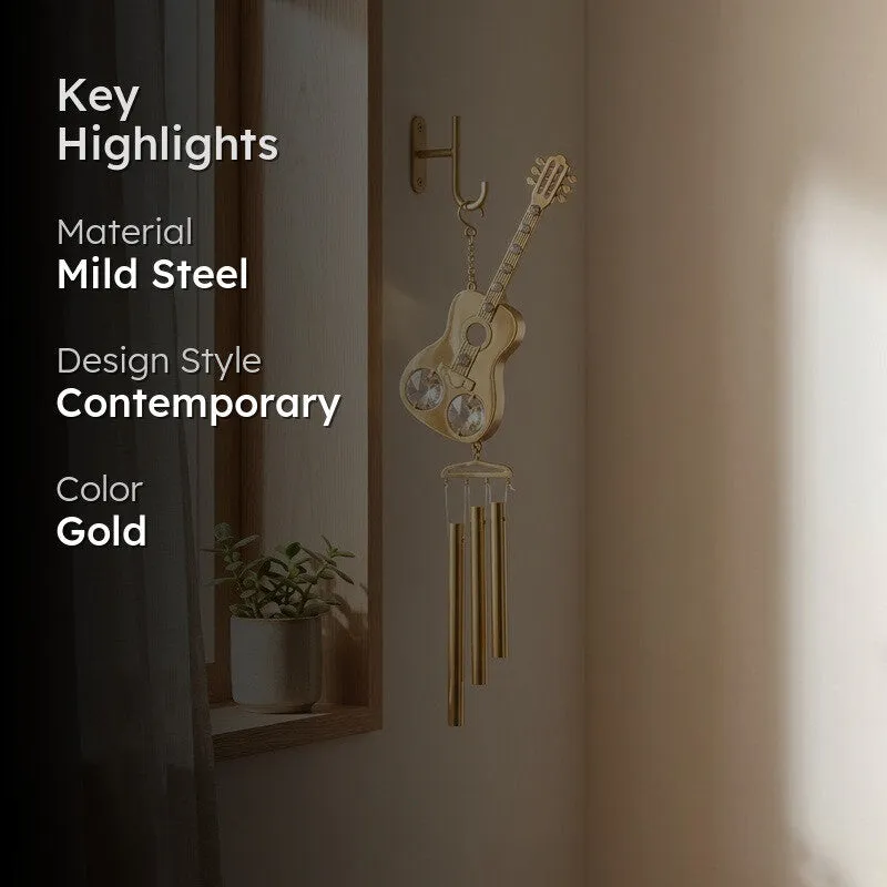 Regal Guitar 24K Gold Plated Mild Steel Windchime media 2