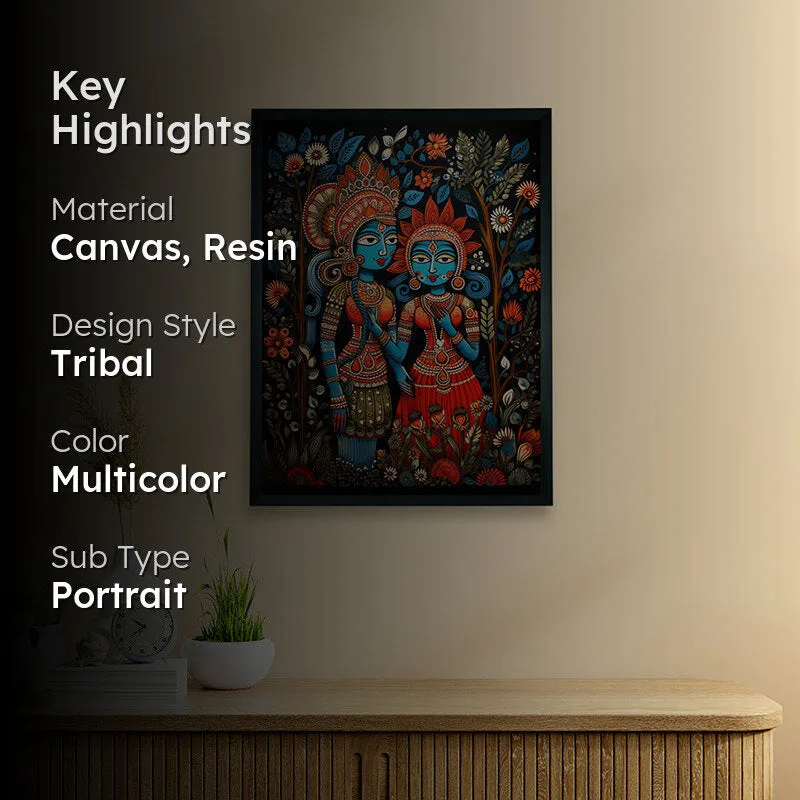 Krishna Rasha Chithra Canvas Wall Art media 2