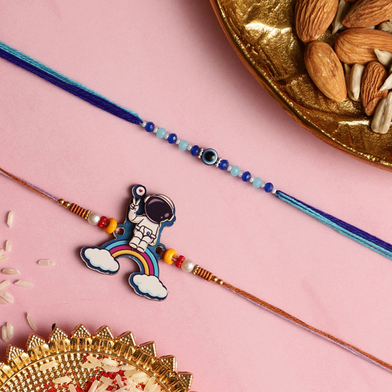 Astro I Rakhi with Roli Chawal - Three Piece Set