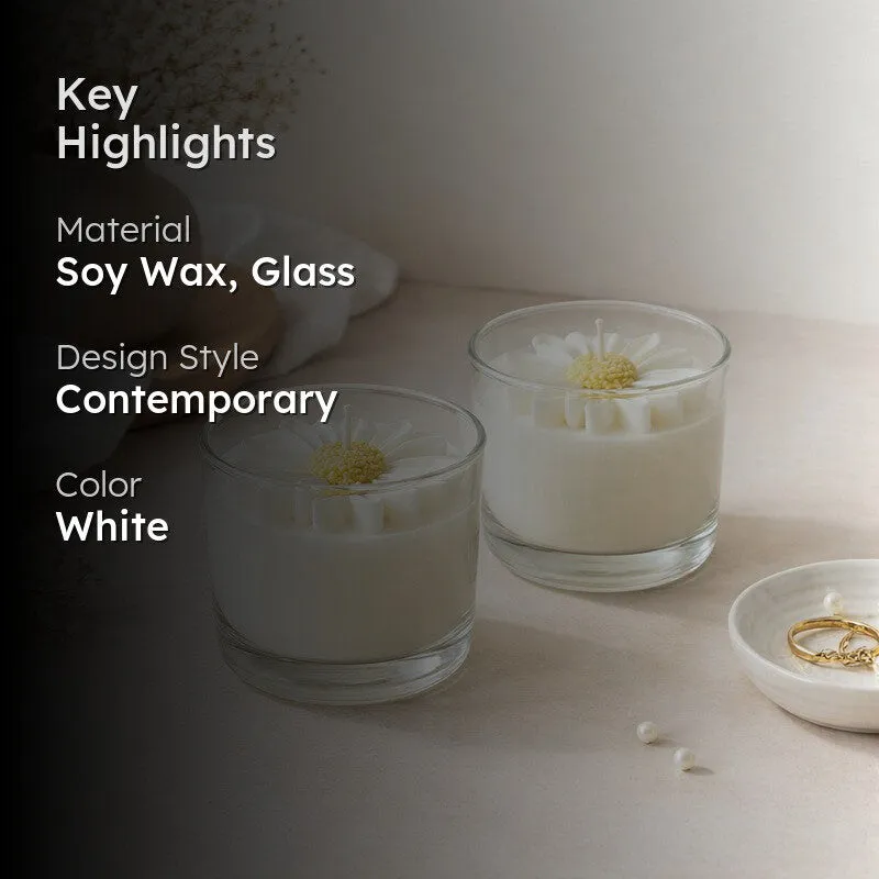 Pearl Bloom Soy Wax Candle - Set Of Two media 2