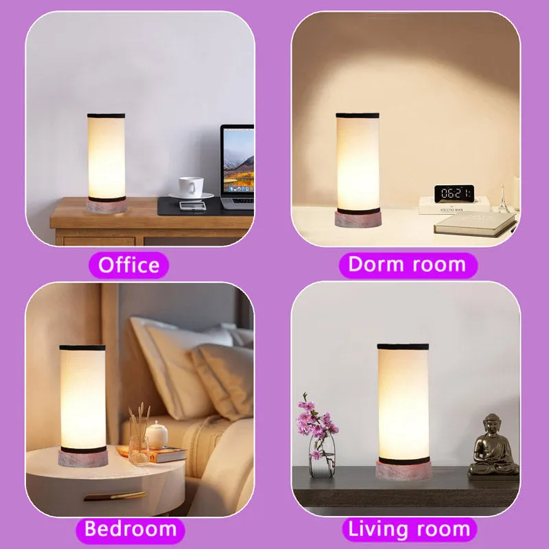 Ocra Tower Wooden Table Lamp - White,Black media 5