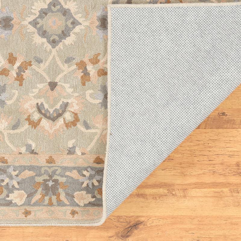 Shenlong Ethnic Wool & Nylon Carpet - Grey & Green media 7