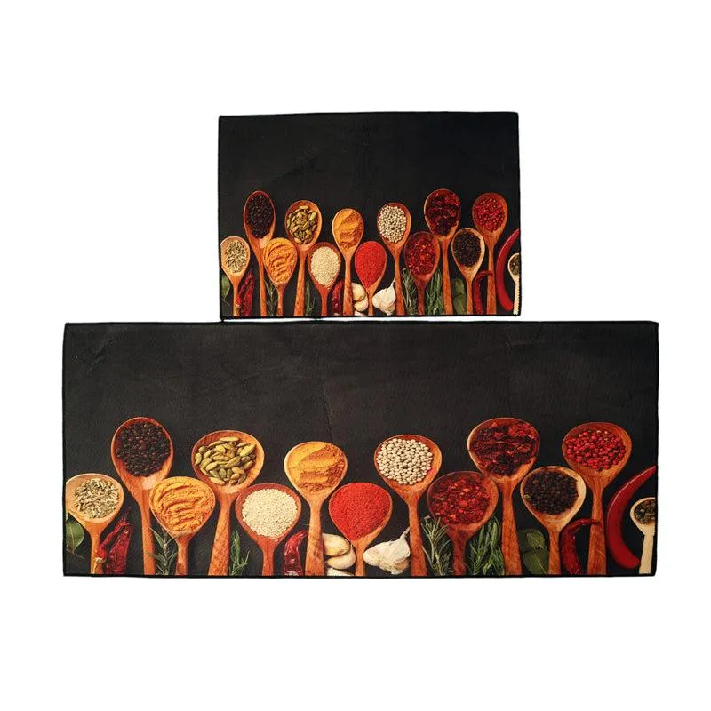 Spice Club Kitchen Nylon Runner Rug - Set Of Two media 5