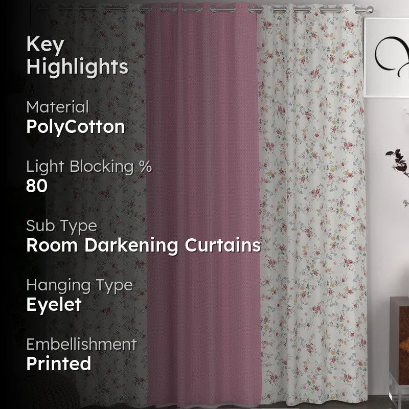Pure Aura Drape Curtains - Set of Three media 2