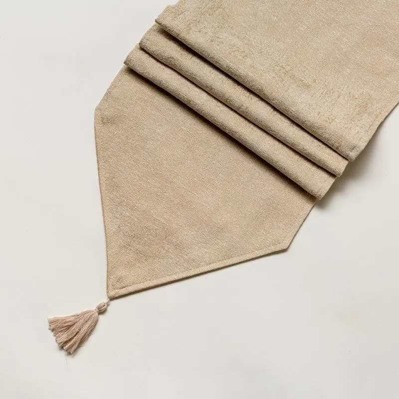 Stella Jacquard Table Runner - Beige media 4