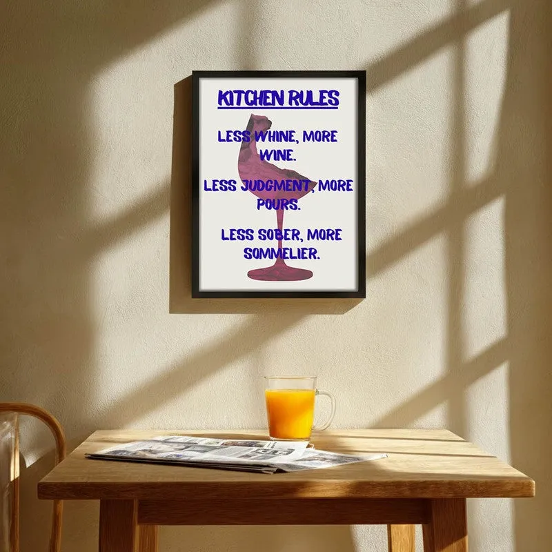 Flavor Font Archival Canvas Wall Art - Black media 1