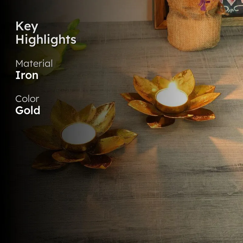 Kusuma Tealight Holder - Set Of Two media 2