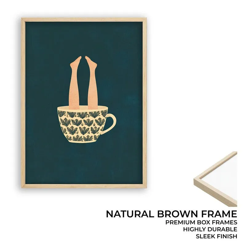 Sip & Drown Archival Canvas Wall Art - Brown media 10