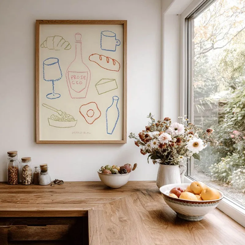 Flavour Feast Archival Canvas Wall Art - Brown media 7