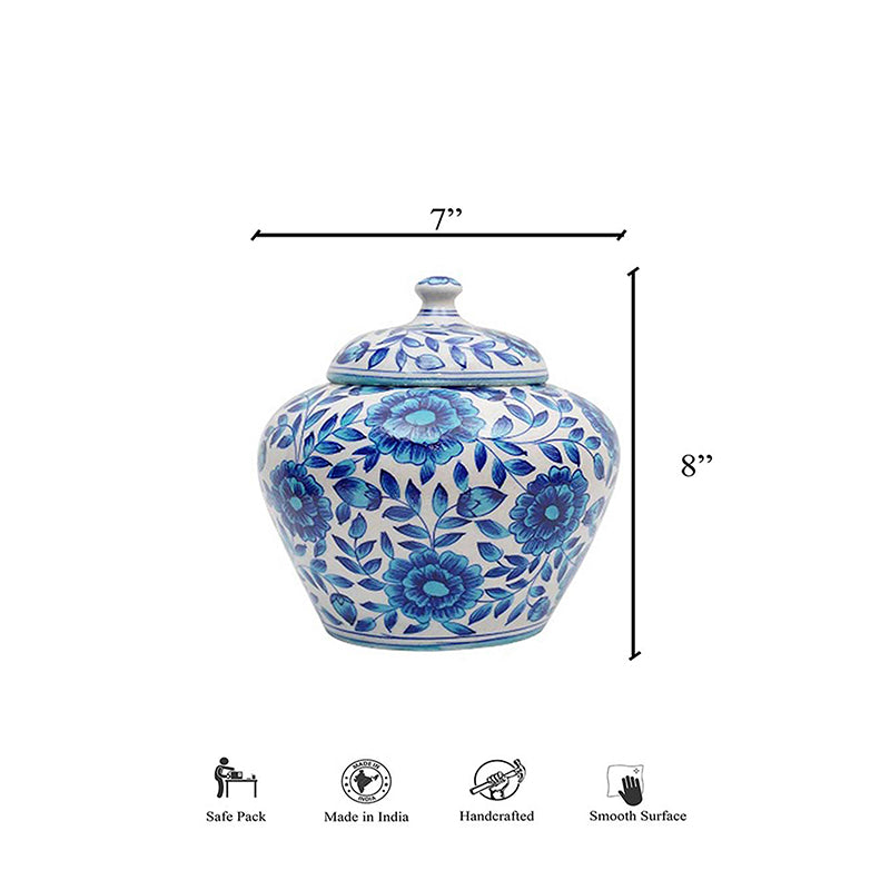 Blue Prima Handpainted Vase media 4
