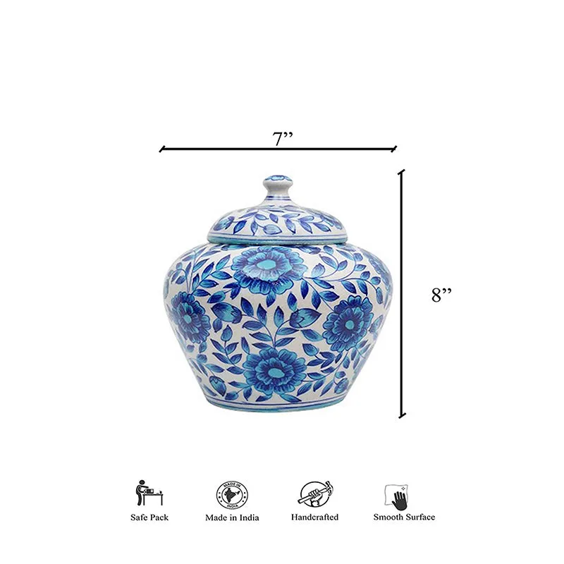 Blue Prima Handpainted Vase media 4
