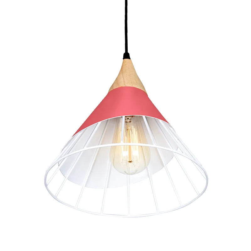 Obscura Metal Ceiling Lamp - Pink media 4
