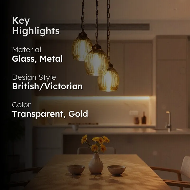 Zariya Glass Ceiling Lamp - Transparent media 2