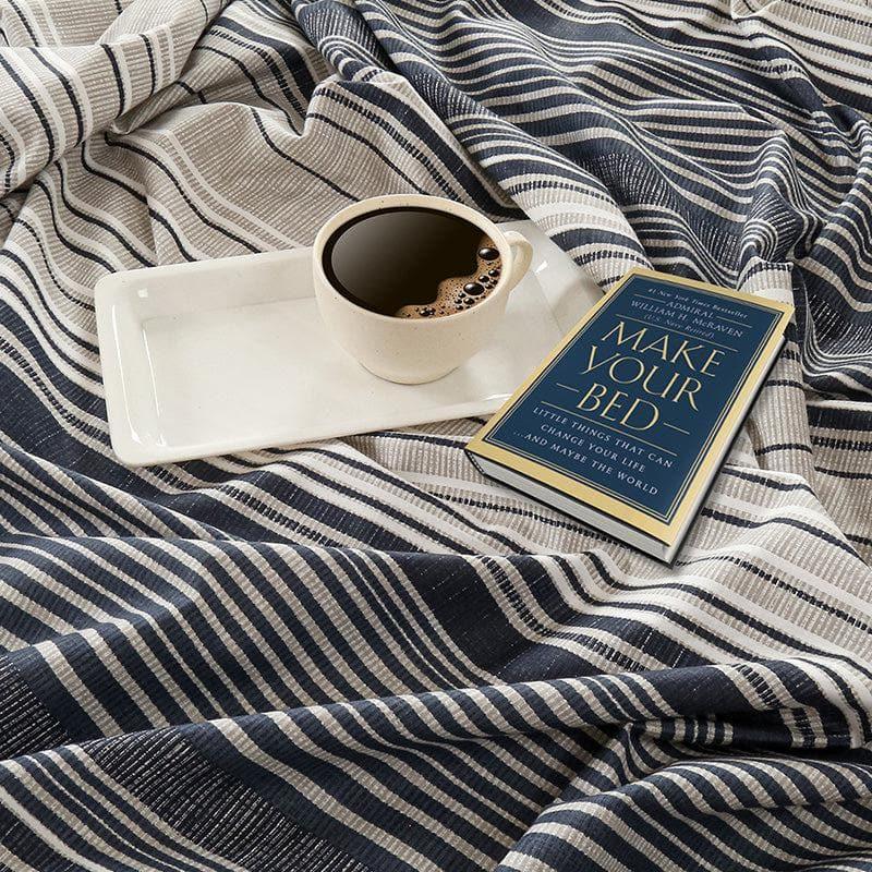 Swayam Virika Striped Bedding Set media 5