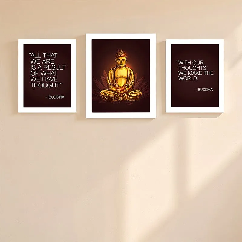 Buddha Tranquil Wall Art - Set Of Three media 1
