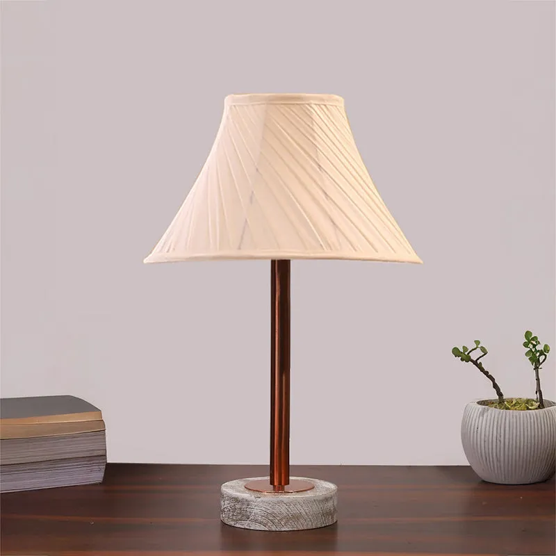 Twistra Rodin Wooden Table Lamp - Ivory,Copper,White media 3