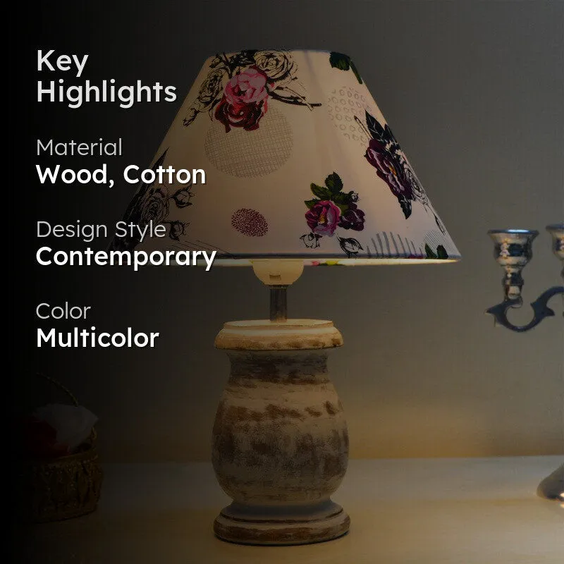 GardenBloom Wooden Table Lamp media 2