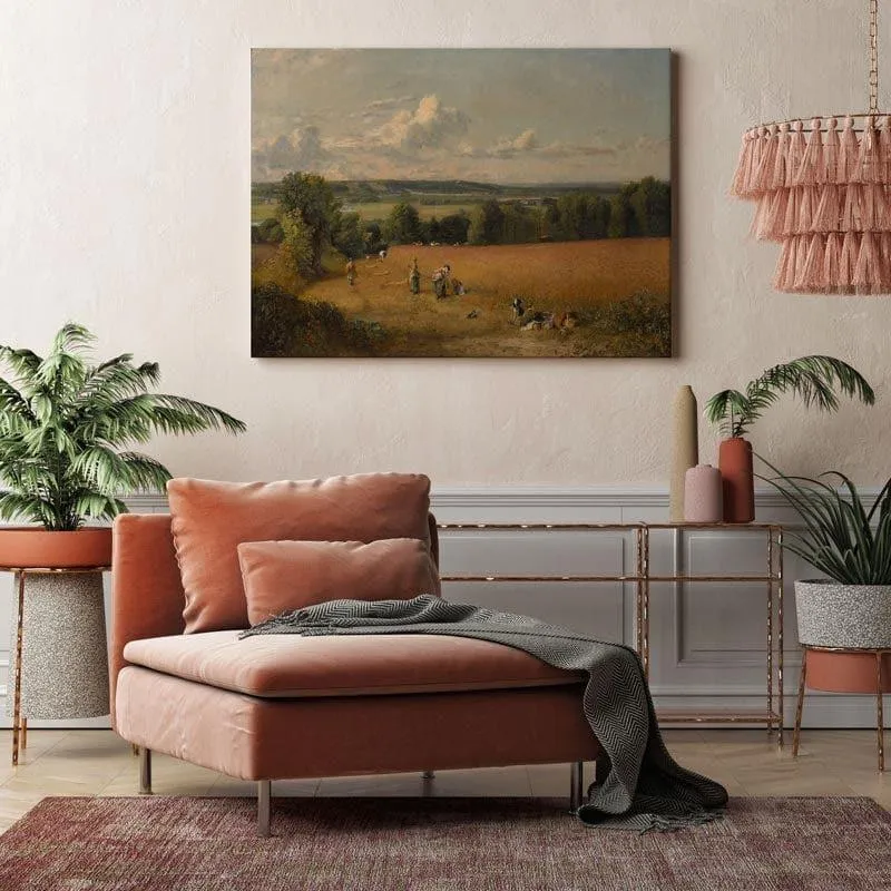 Wheatfield Canvas Painting - John Constable - Gallery Wrap media 3