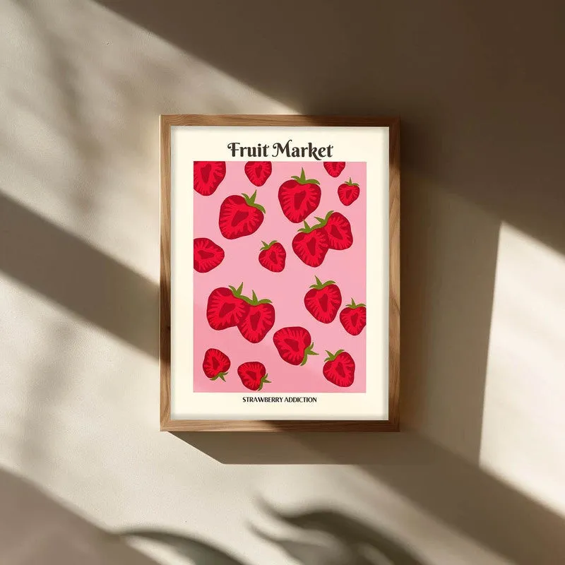 Berry Bliss Archival Canvas Wall Art - Brown media 3