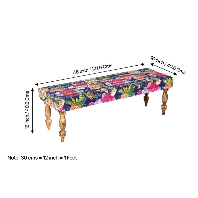 Azora Sheesham Wooden Bench - Blue media 11