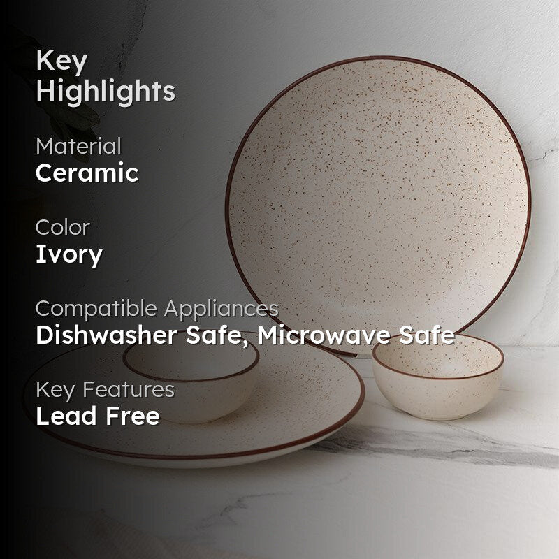 Kestha Dinner Set (Beige) - 4 Piece Set media 2