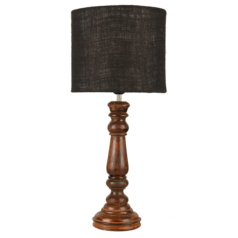 Athensia Fabric Table Lamp - Black media 4