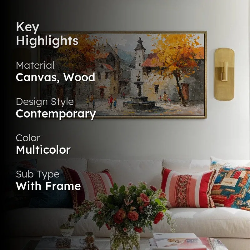 Autumn Rest Canvas Wall Painting With Frame media 2