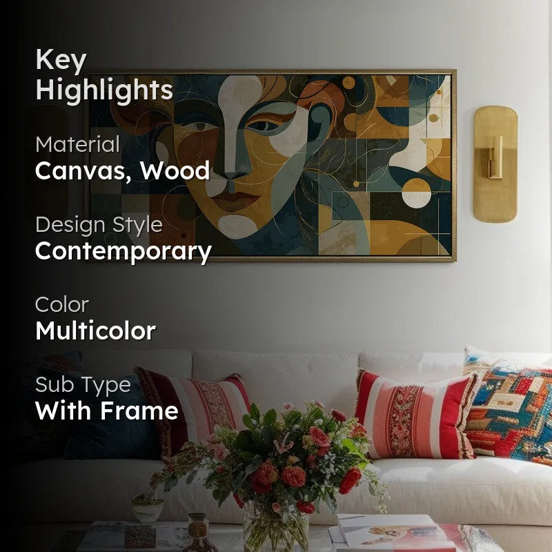 Hidden Emotions Canvas Wall Painting With Frame media 2