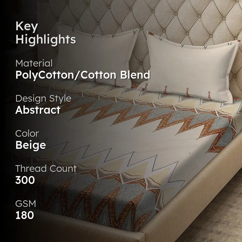 Ziggy Ethnic Bedsheet - 180 GSM media 2