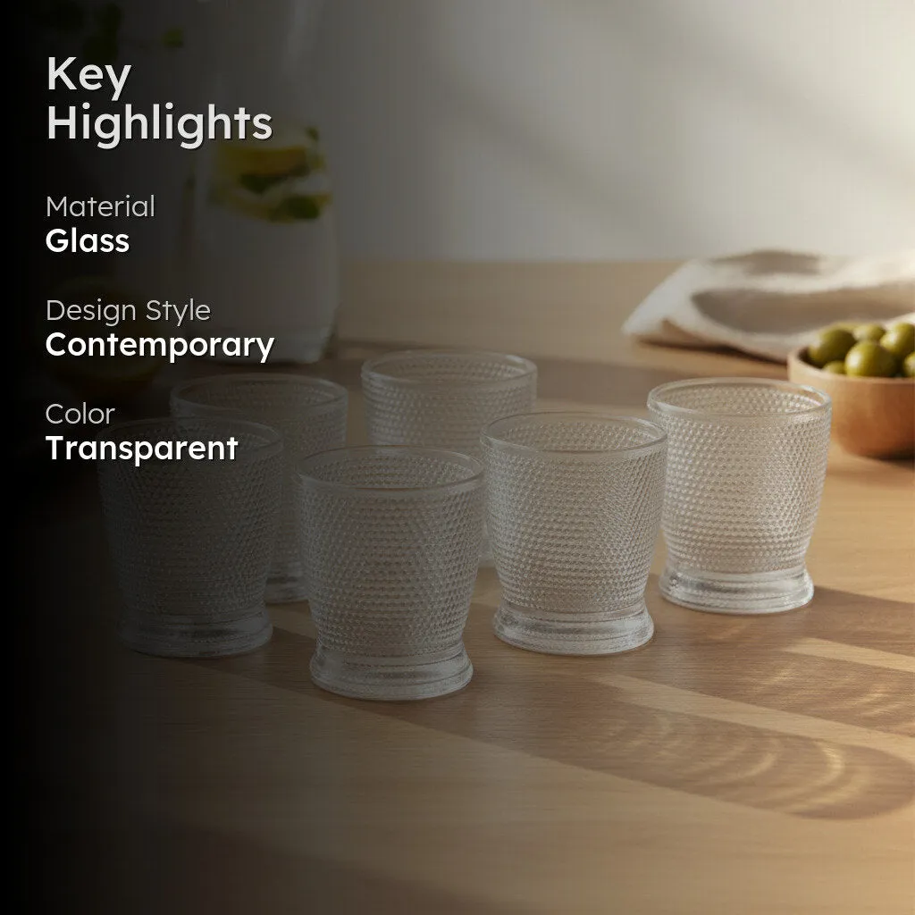 Cellular Whiskey Glass (280 mL) - Set Of Six media 2