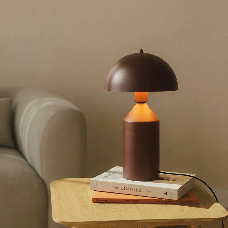 Fig Living Cone Pagen Metal Table Lamp - Brown media 6