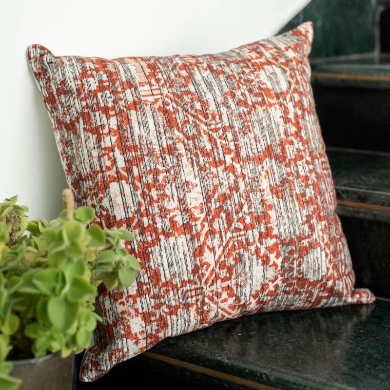 Rust Abstract Print Cushion Cover media 5