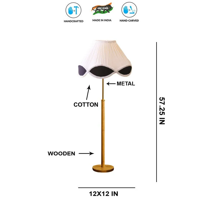 Halo Shine Wooden Floor Lamp - White media 8