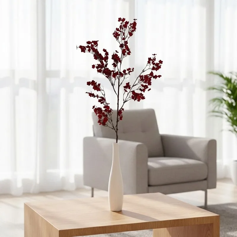 Gypsophila Artificial Flower Stem - Maroon media 1